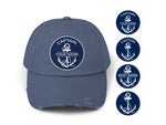 Nautical Captain Hat, Boat Cap, Captain Gift, Dad Boat Gift, Anchor Hat, First Mate Crew