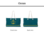 Custom Boat Name Bag, Nautical Gift, Boat Weekender Bag, Anchor Bag