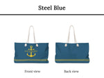 Custom Boat Name Bag, Nautical Gift, Boat Weekender Bag, Anchor Bag