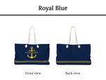 Custom Boat Name Bag, Nautical Gift, Boat Weekender Bag, Anchor Bag