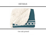 Sailboat Sherpa Blanket, Nautical Gift for Boat Owners, Custon Anchor Throw Blanket