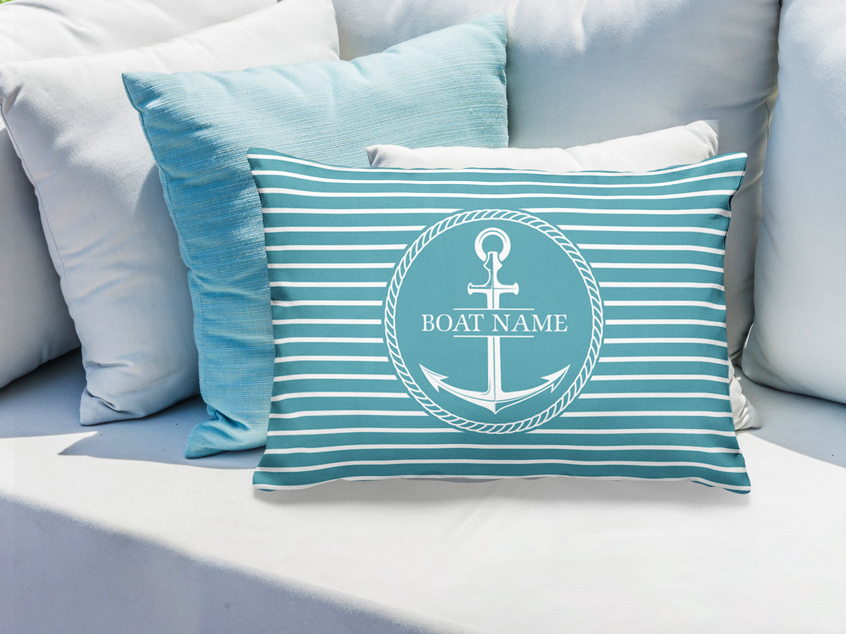 Boat Gift, Nautical Pillow, Anchor Cushion, Boat Decor, Boat Accessories