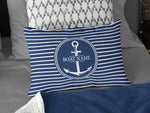 Boat Gift, Nautical Pillow, Anchor Cushion, Boat Decor, Boat Accessories