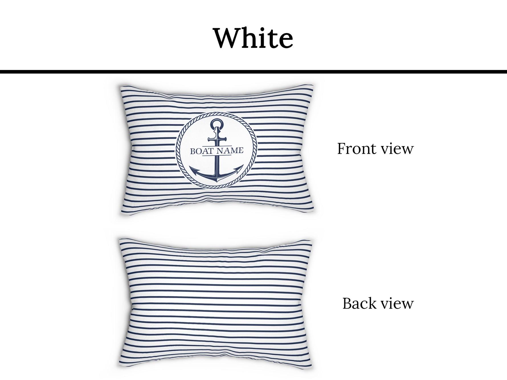 Boat Gift, Nautical Pillow, Anchor Cushion, Boat Decor, Boat Accessories