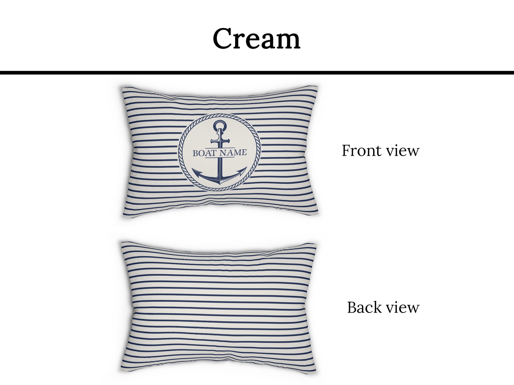 Boat Gift, Nautical Pillow, Anchor Cushion, Boat Decor, Boat Accessories