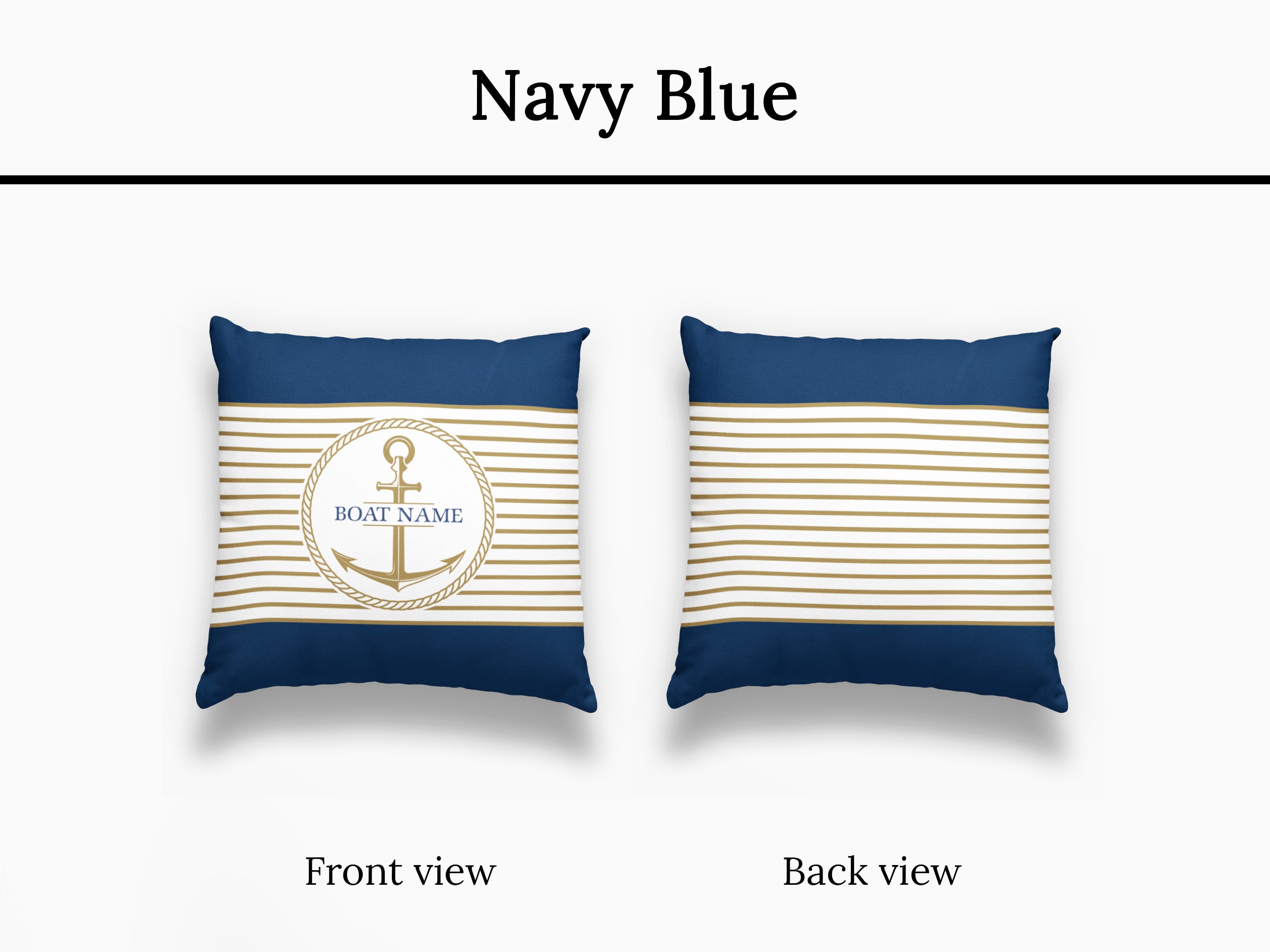 Nautical Boat Cushion Upwind Design