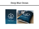 Boat Accessories, Nautical Blanket, Boat Gift, Boat Anchor Bedding, Lake House Decor