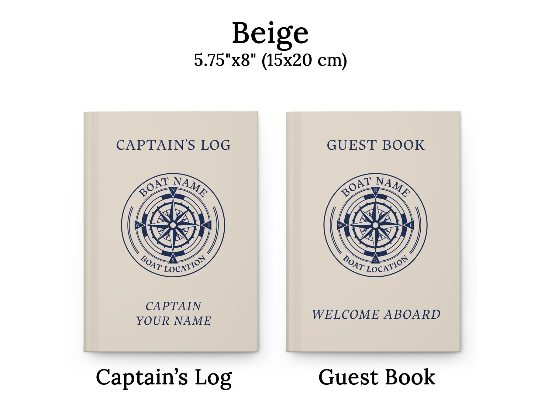 Boating Guest Book, Boat Gifts, Boat Journal, Nautical Notebook, Captains Log