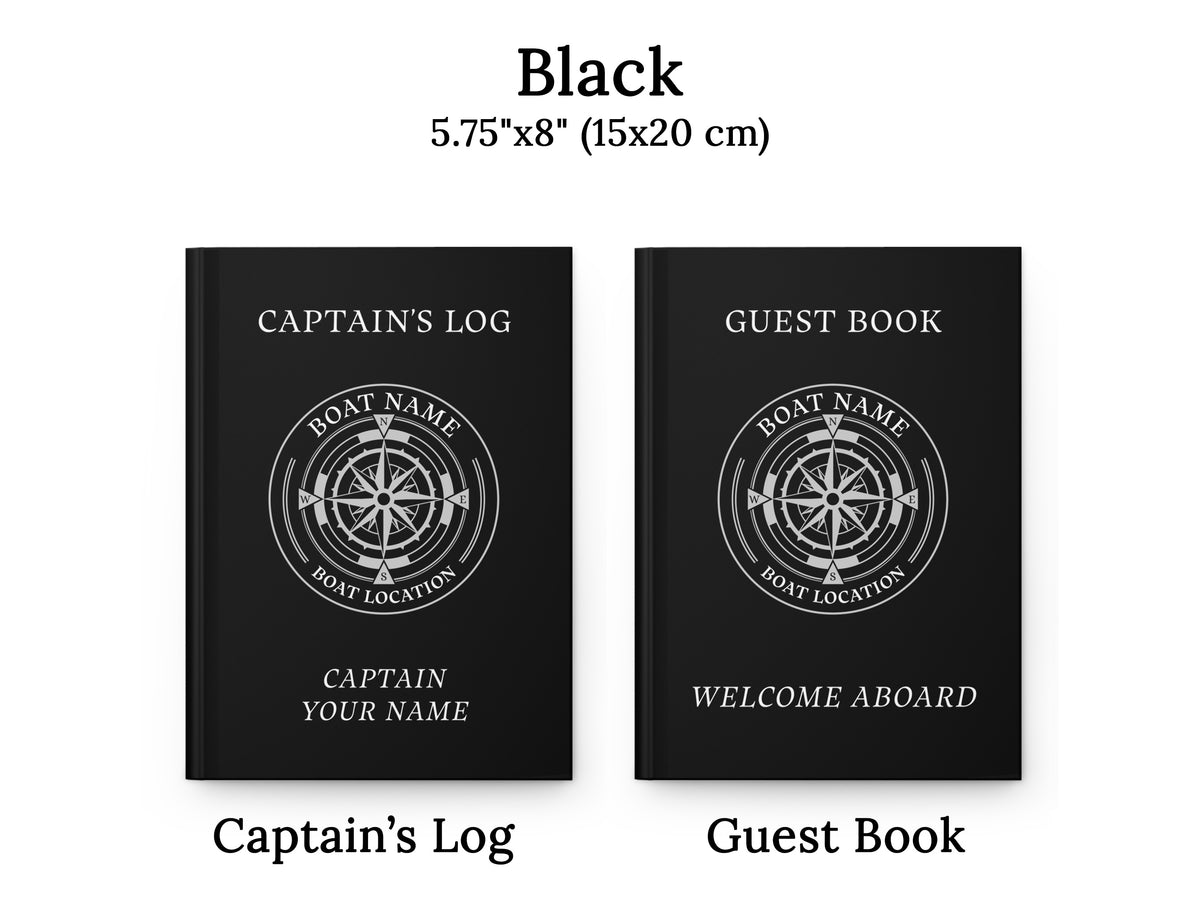 Boating Guest Book, Boat Gifts, Boat Journal, Nautical Notebook, Captains Log