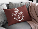 Outdoor Boat Pillow, Boat Gift, Boat Name Pillow, Maritime Cushion, Coastal Pillow