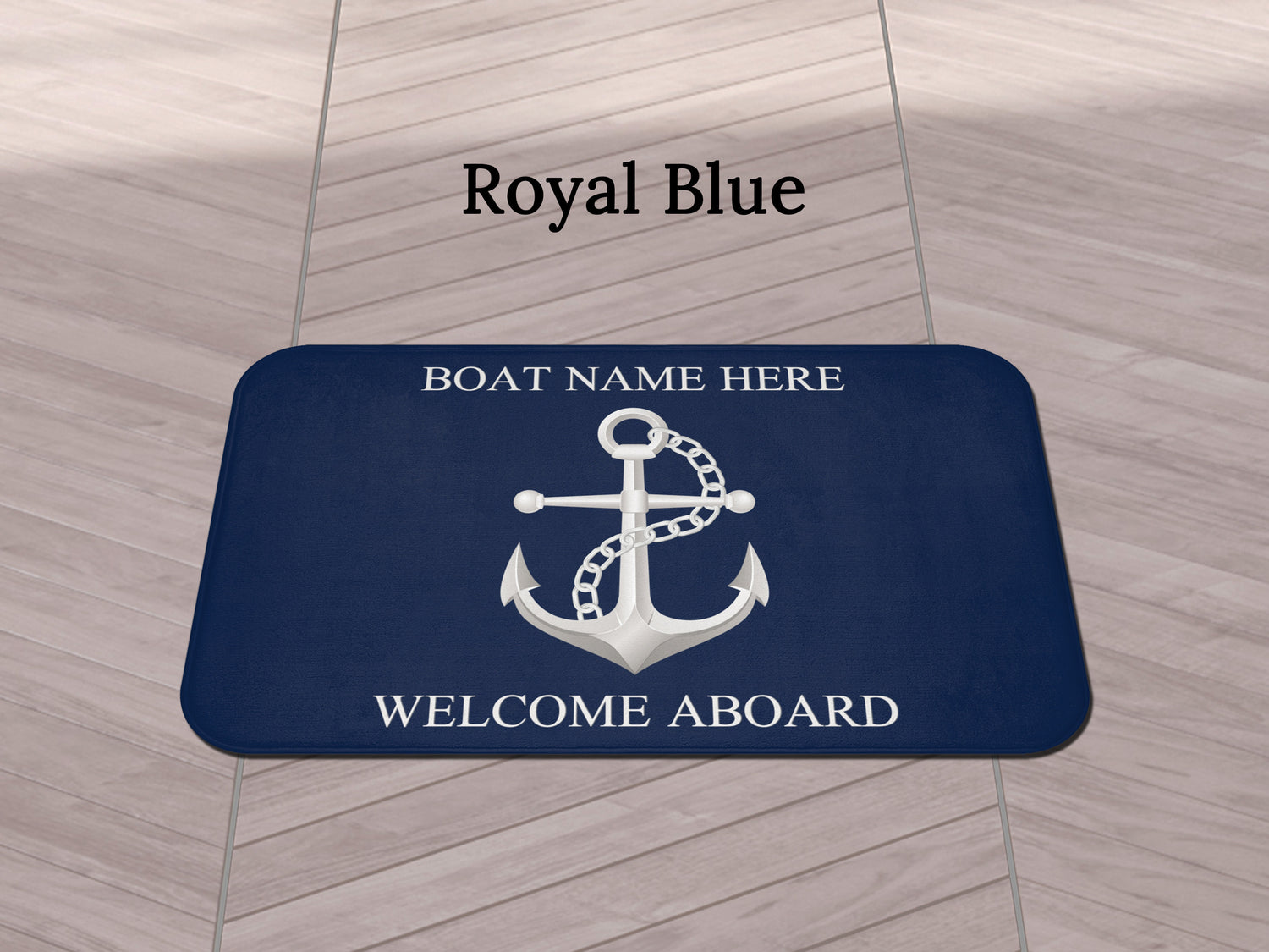 Custom Yacht Mat, Lake House Bath Mat, Sailor Bath Rug, Boat Lover Present