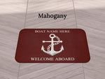 Custom Yacht Mat, Lake House Bath Mat, Sailor Bath Rug, Boat Lover Present