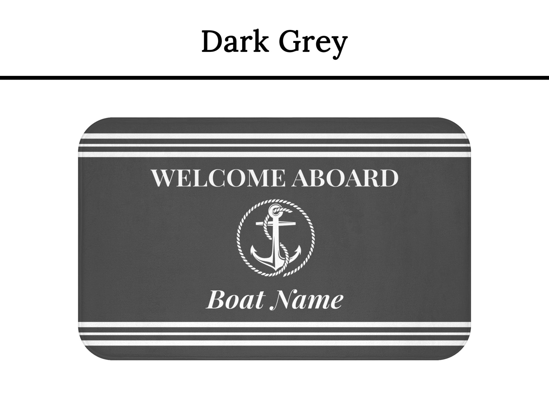 Boat Mat Personalized, Welcome Aboard Mat, Custom Boat Rug, Nautical Decor, Boat Gift