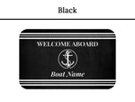 Boat Mat Personalized, Welcome Aboard Mat, Custom Boat Rug, Nautical Decor, Boat Gift