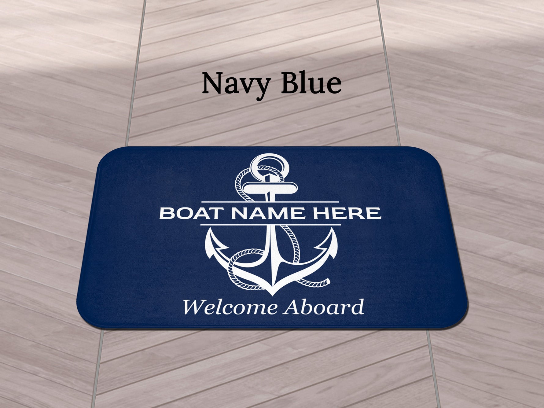 Custom Gift for Boat, Personalized Boat Mat, Nautical Boat Accessories, Boat Gift for Men