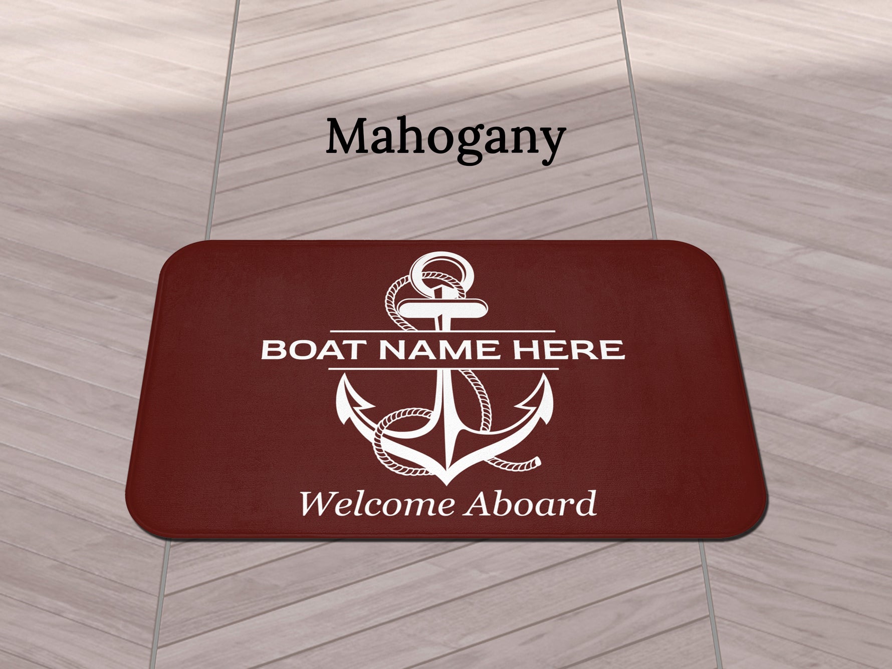 Custom Gift for Boat, Personalized Boat Mat, Nautical Boat Accessories, Boat Gift for Men