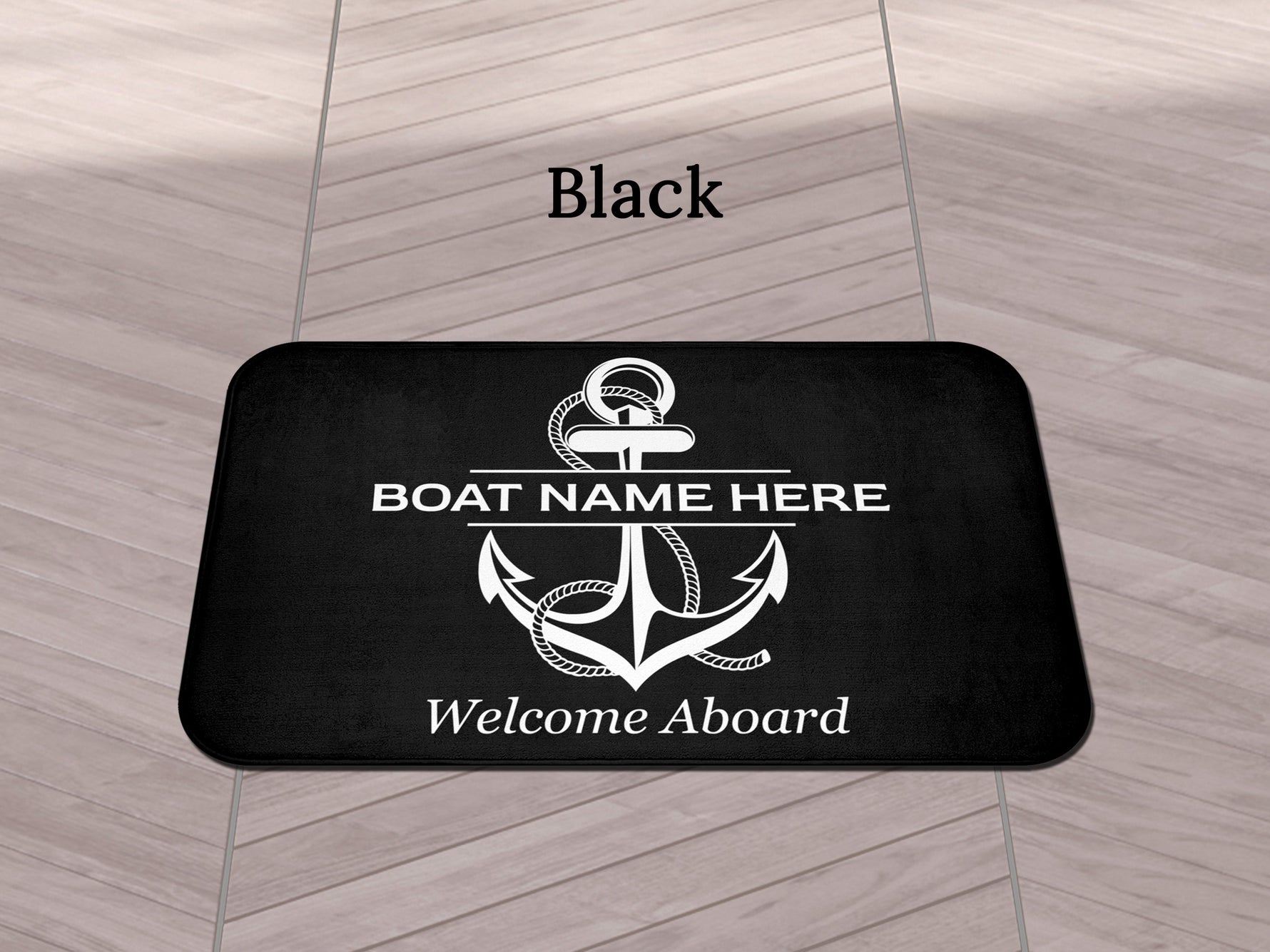 Custom Gift for Boat, Personalized Boat Mat, Nautical Boat Accessories, Boat Gift for Men