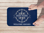 Nautical Boat Mat, Family Mat, Boat Gifts for Sailors, Welcome Aboard Mat, Yacht Decor