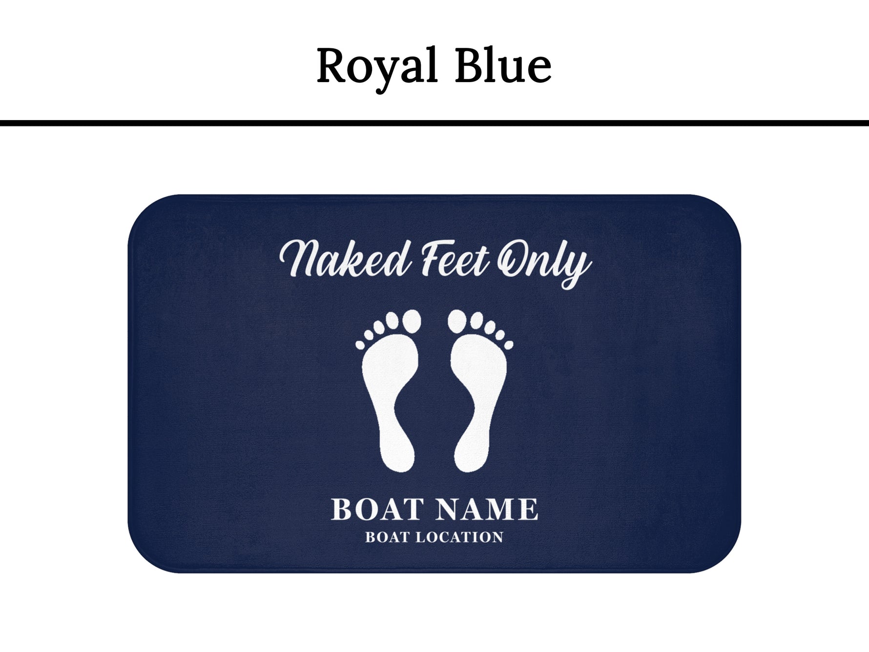 No Shoes Mat, Boat Mat, Boat Accessories, Naked Feet Only, Nautical Gifts, Nautical Mat, Yacht Gift