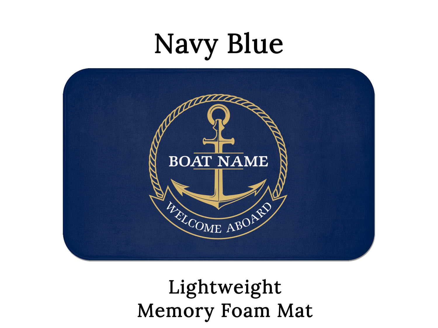 Boat Mat Personalized, Boat Gift, Yacht Mat, Boat Accessories