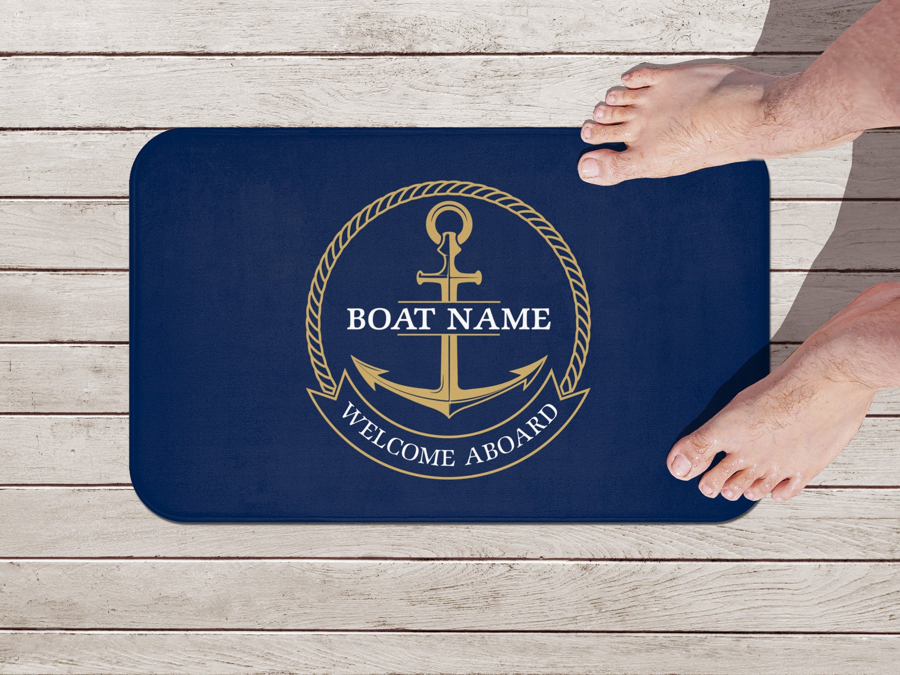 Boat Mat Personalized, Boat Gift, Yacht Mat, Boat Accessories