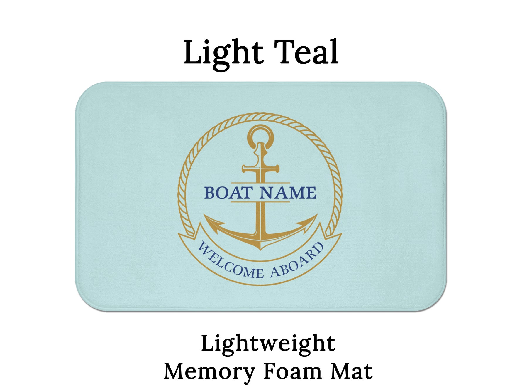 Boat Mat Personalized, Boat Gift, Yacht Mat, Boat Accessories