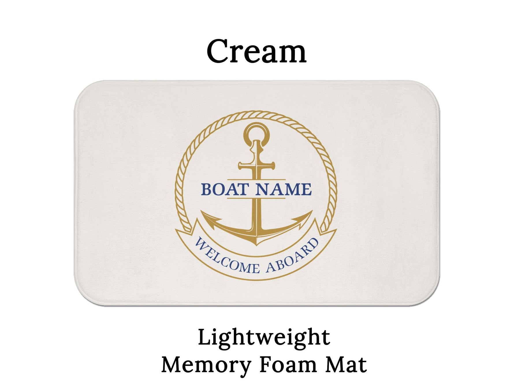 Boat Mat Personalized, Boat Gift, Yacht Mat, Boat Accessories