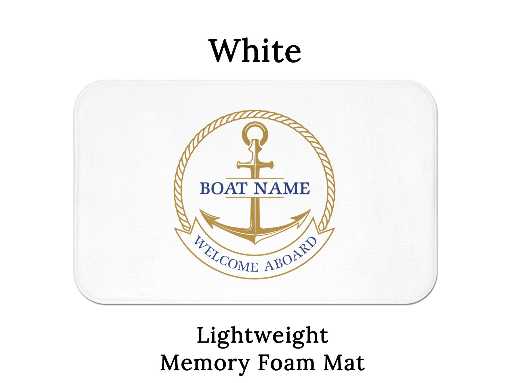 Boat Mat Personalized, Boat Gift, Yacht Mat, Boat Accessories