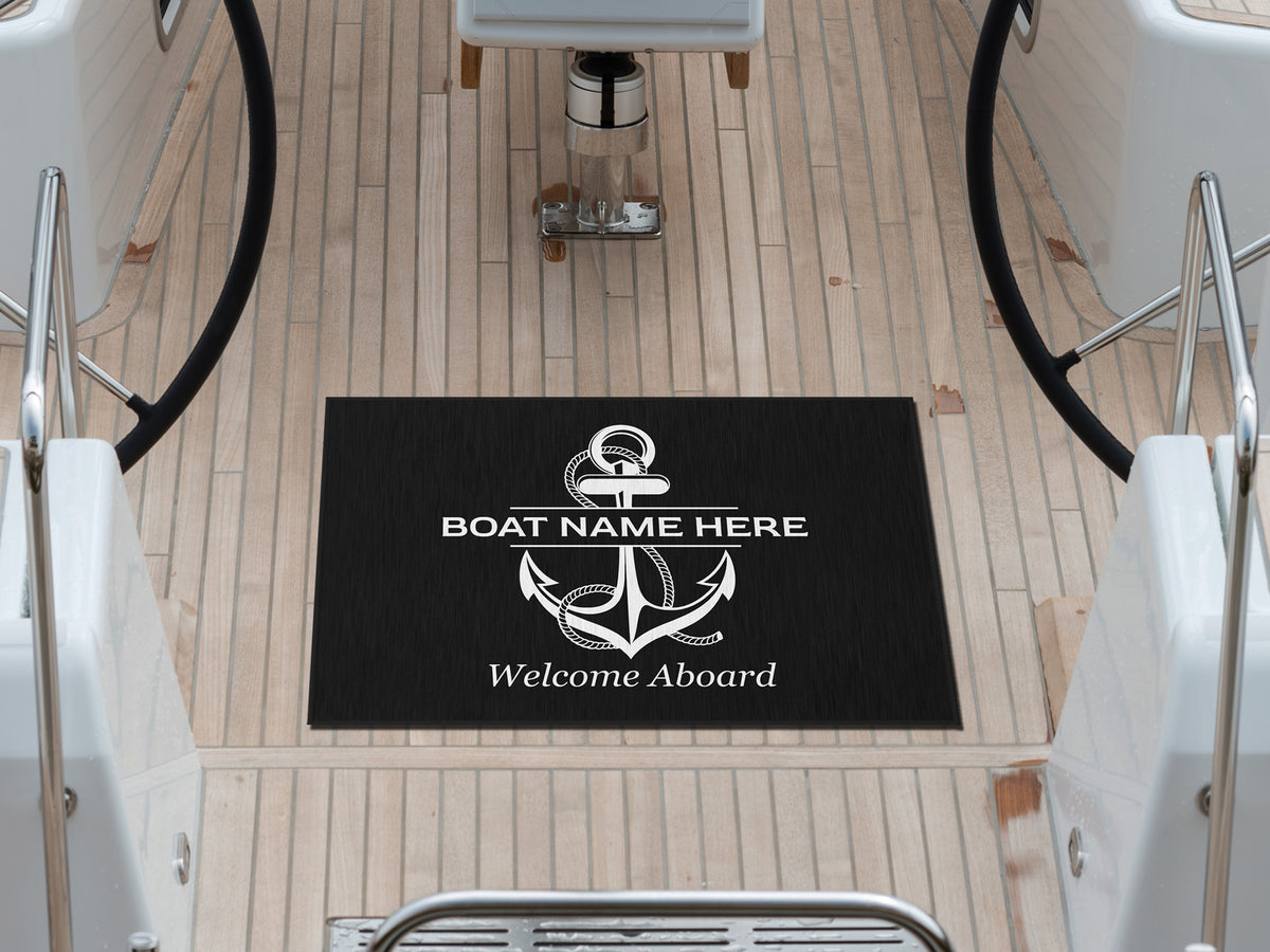 Outdoor Boat Rug, Boat Gift, Boat Mat, Custom Boat Decor, Sailing Gifts for Men