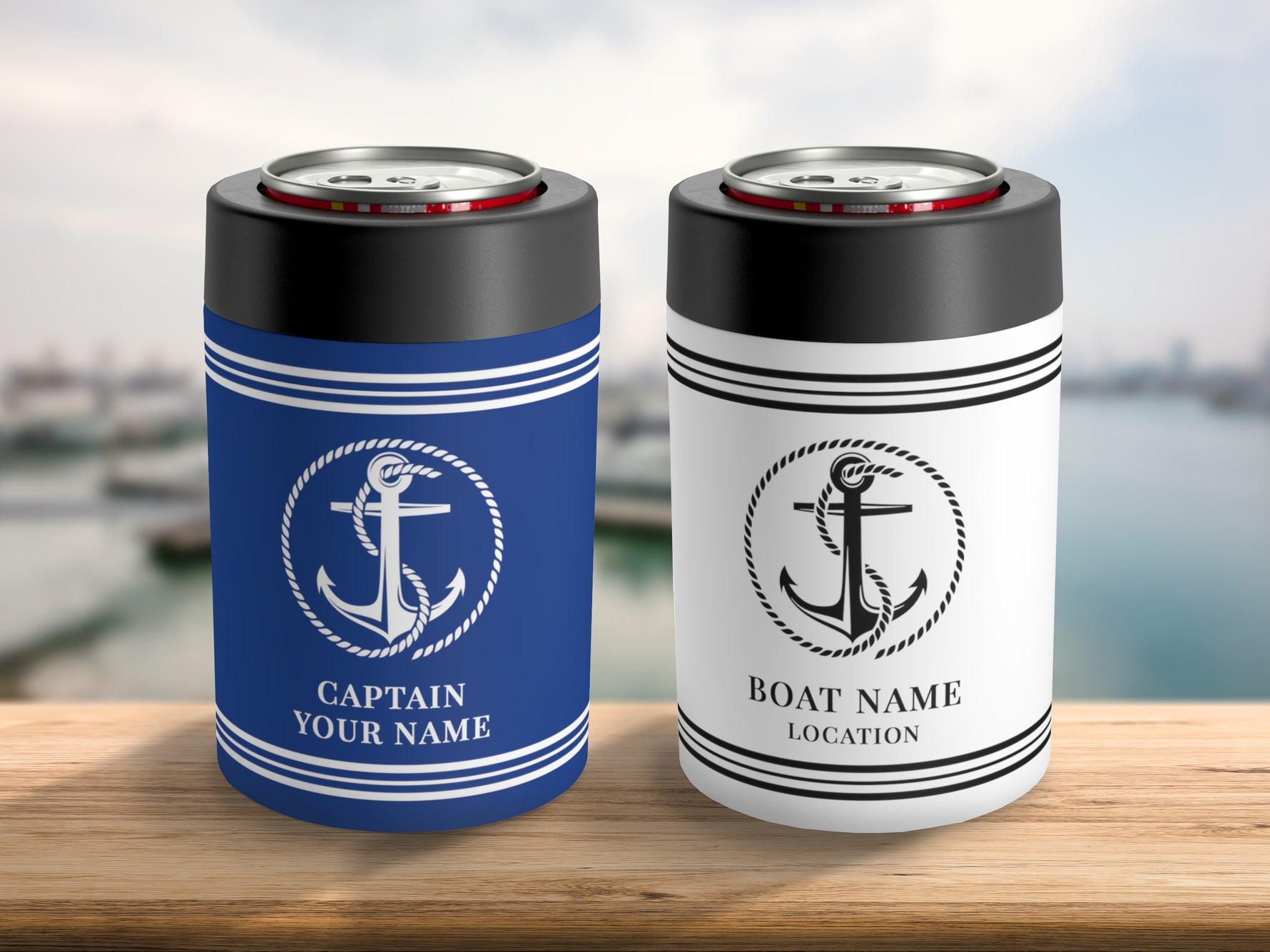 Boat Can Cooler, Boat Accessories, Gift for Sailor, Boat Beer Cozy, Can Cooler, Drink Holder, Captain Gift, Yacht Gifts