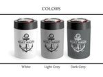 Nautical Can Holders, Boat Gift for Sailors, Boat Can Coolers, Custom Beer Cozy, Drink Holder