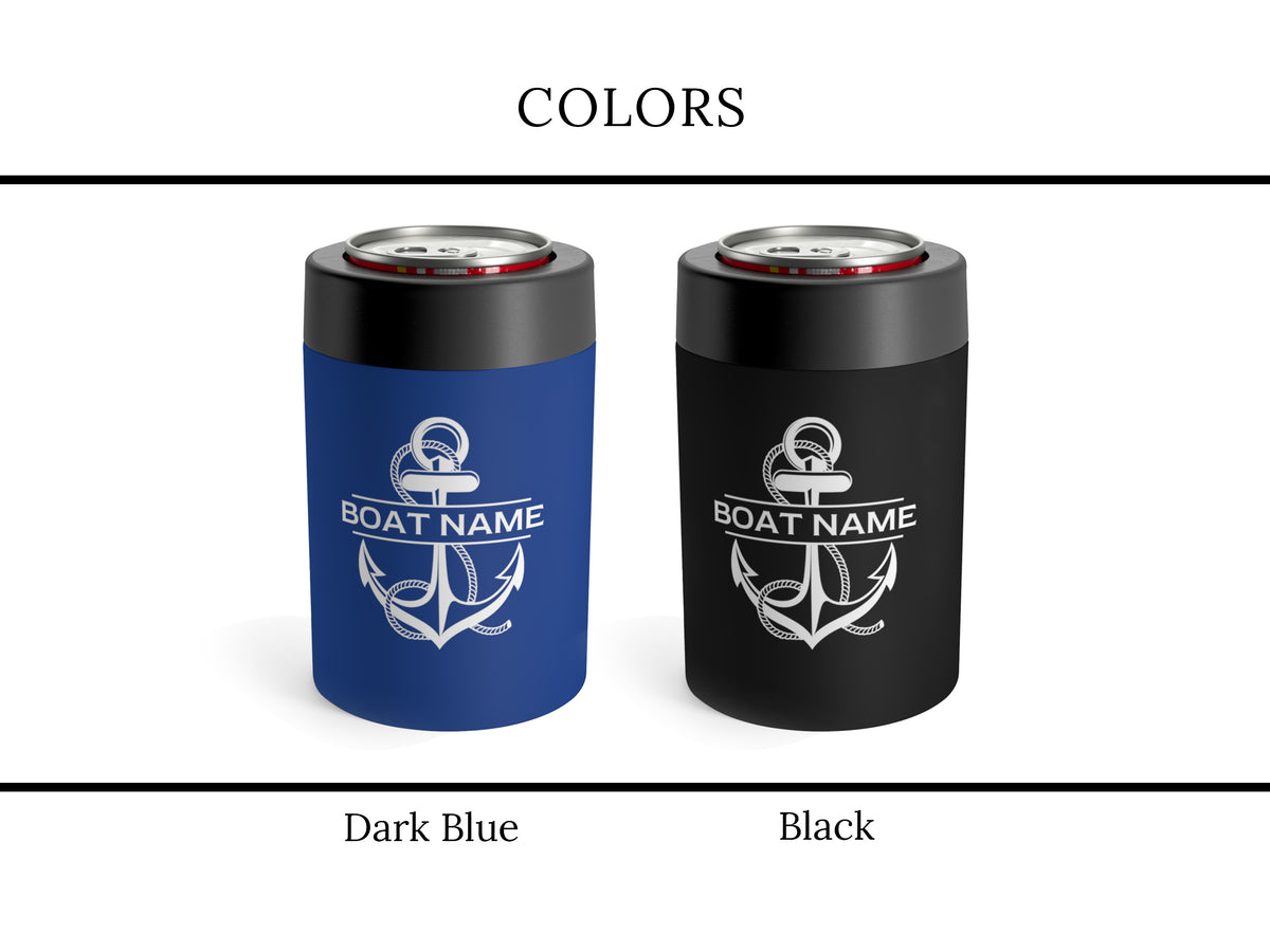 Nautical Can Holders, Boat Gift for Sailors, Boat Can Coolers, Custom Beer Cozy, Drink Holder