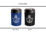 Nautical Can Holders, Boat Gift for Sailors, Boat Can Coolers, Custom Beer Cozy, Drink Holder