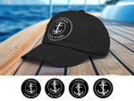 Boat Cap Personalized, Boat Gift for Dad, Captain Hat, Nautical Cap, Anchor Hat, First Mate