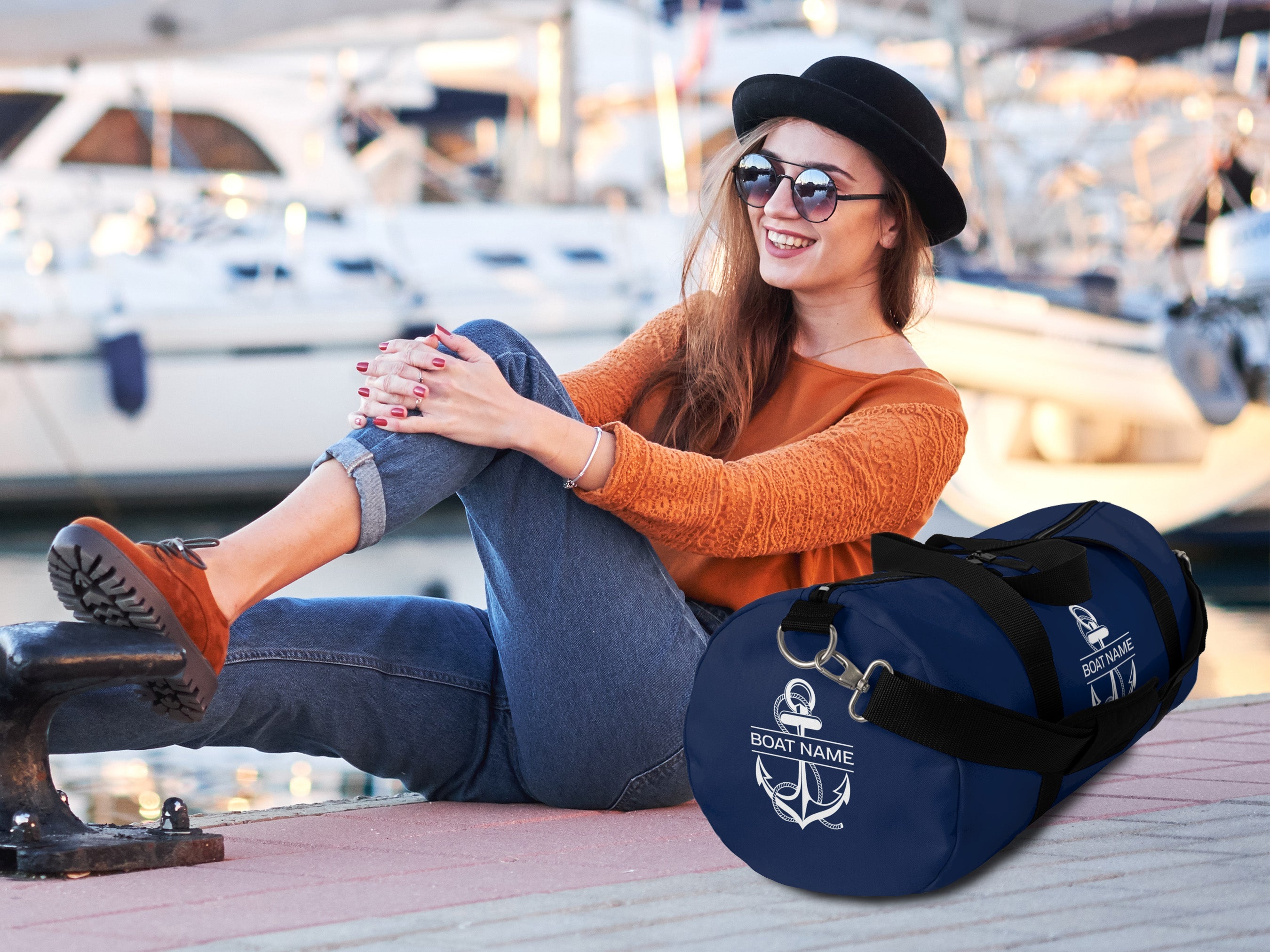 Custom Nautical Duffle Bags Upwind Design