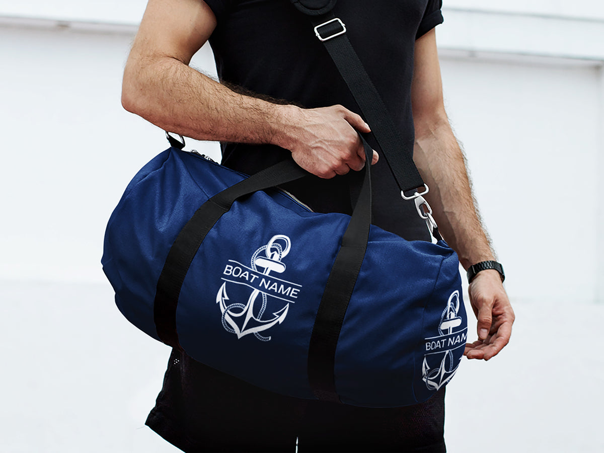 Boat Duffel Bag, Boat Gift, Overnight Boat Bag, Sailing Bag for Men, Nautical Duffle Bag