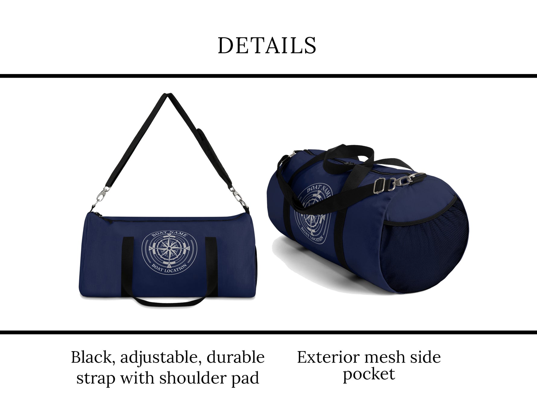 Boating Bags, Boat Gifts for Men, Nautical Duffle Bags, Custom Weekender Bags, Overnight Travel Bag