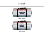 Boat Bag Personalized, Boating Gift, Duffel Bag for Women, Nautical Travel Bag, Boat Owner Gift