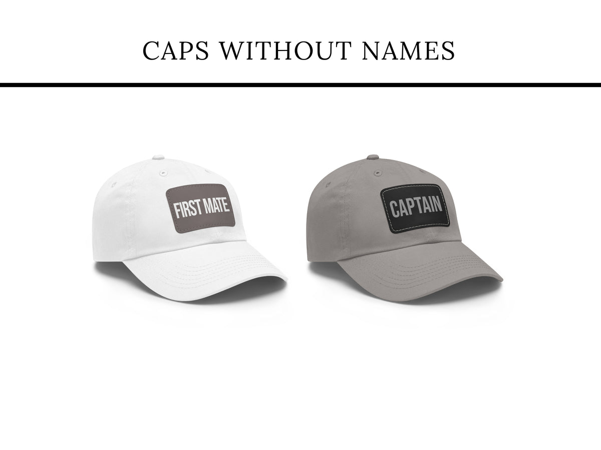 Personalized Captain Hat, Custom Boat Cap for Sailors, Captain First Mate Matching Caps, Nautical Hat for Crew