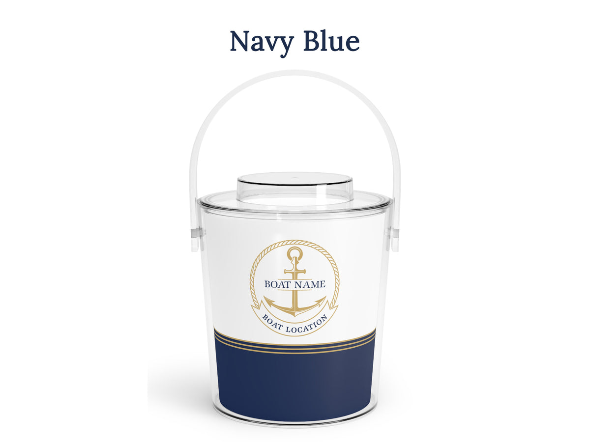 Nautical Ice Bucket, Boat Gift, Nautical Barware, Lake House Gift, Boat Decor, Wine Lover Gift