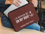 Boat Laptop Sleeve 12 13 15 Inch, Boat Gift, Gift for Captain, Custom Laptop Sleeve, Boat iPad Cover