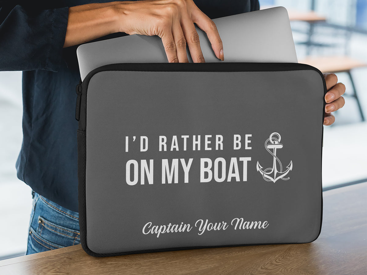 Boat Laptop Sleeve 12 13 15 Inch, Boat Gift, Gift for Captain, Custom Laptop Sleeve, Boat iPad Cover