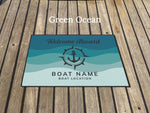 Anchor Boat Mat, Heavy Duty Welcome Aboard Nautical Yatch Mat, Sailing Themed Gift for New Boat Owners