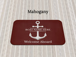 Custom Welcome Mat for Boat, Personalized Boat Gift for Sailors, Nautical Mat for New Boat Owners