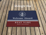 Custom Boat Mat, Heavy Duty Anchor Mat, Boat Owner Gift, Welcome Aboard Boat Rug , Yacht Club Gift