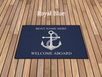 Custom Heavy Duty Mat for Boat, Anchor Yatch Mat, Nautical Lake House Doormat