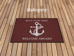 Custom Heavy Duty Mat for Boat, Anchor Yatch Mat, Nautical Lake House Doormat