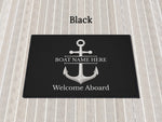 Custom Welcome Boat Mat, Boat Gift Personalized, Boat Accessories, Boat Owner Gift, Boat Decor, Lake House Mat