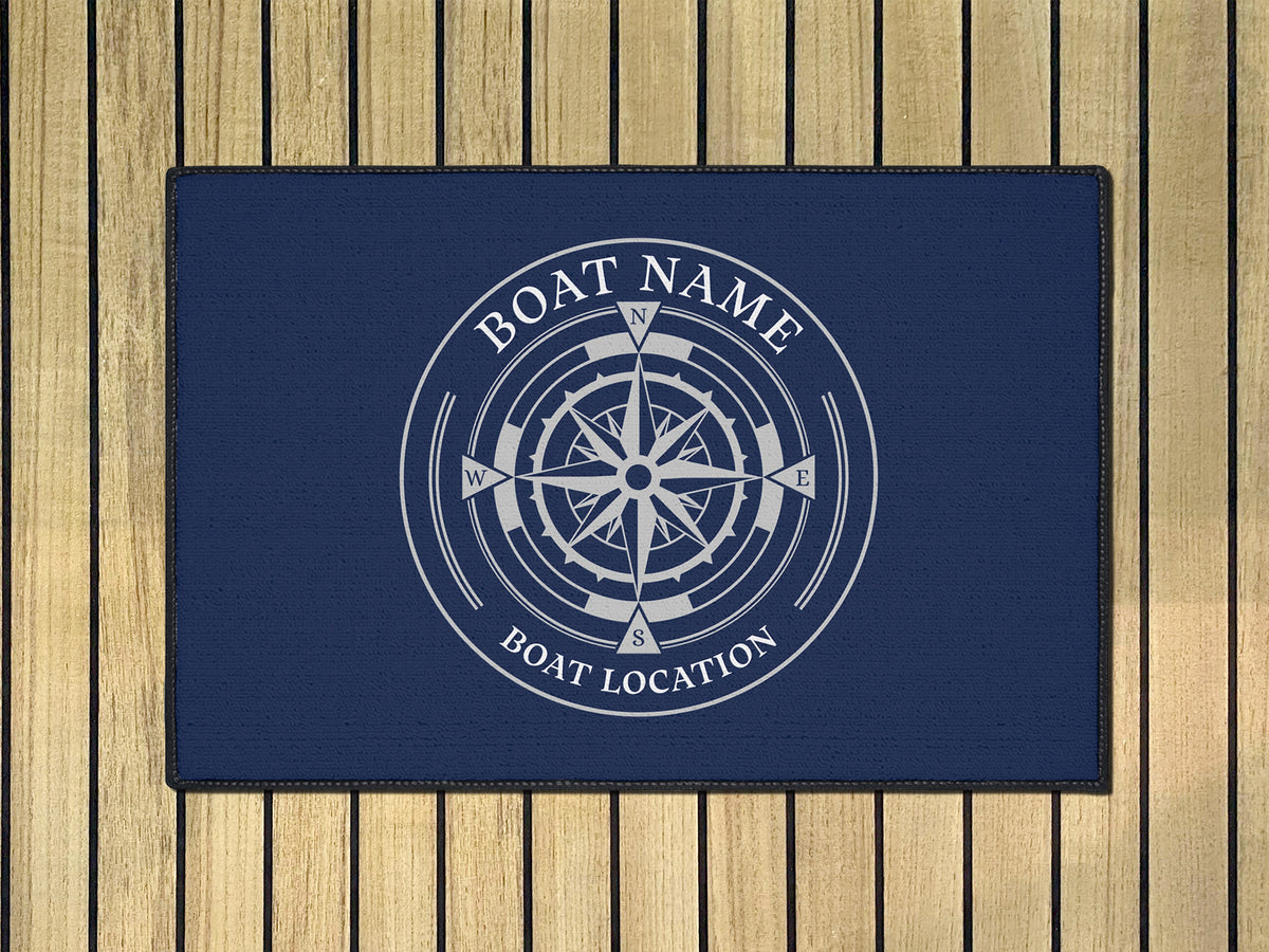 Boat Name Mat, Custom Boat Mat, Boat Gifts for Men, Boat Mat Personalized