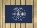 Boat Name Mat, Custom Boat Mat, Boat Gifts for Men, Boat Mat Personalized